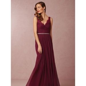 BHLDN Fleur dress in Burgundy- NWOT